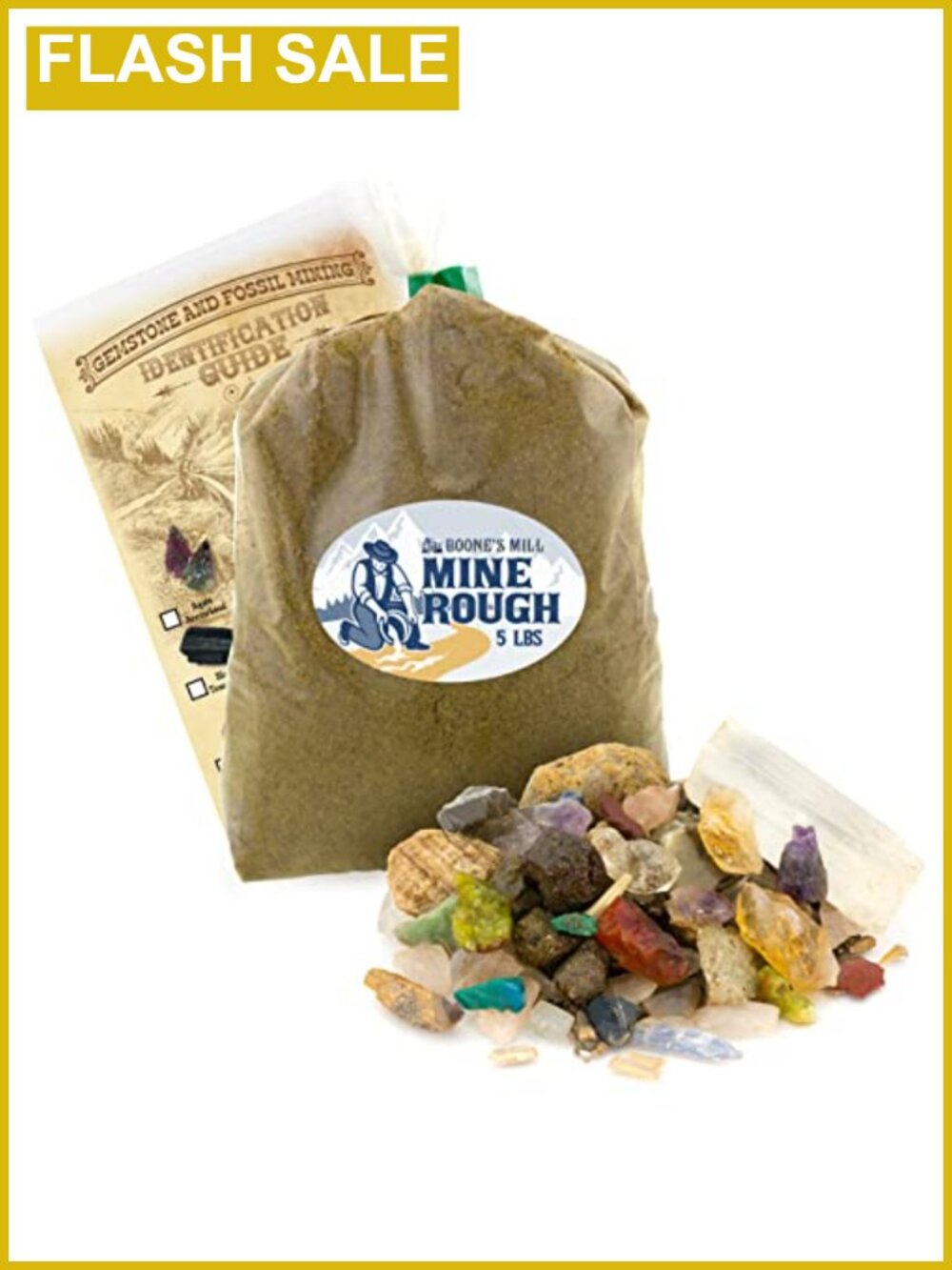 Gemstone Paydirt 5lb Rock Mining Kit Fossil Guide Science Activity